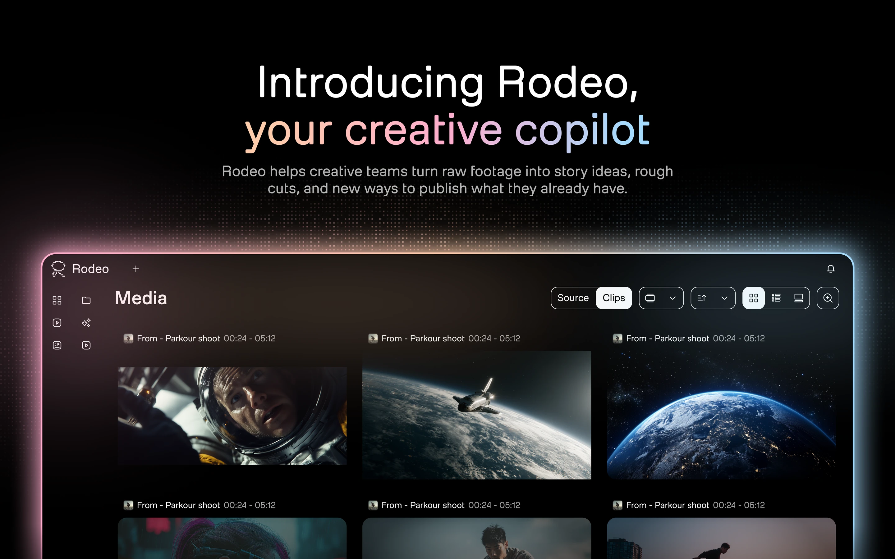 TwelveLabs Rodeo product (16:9)