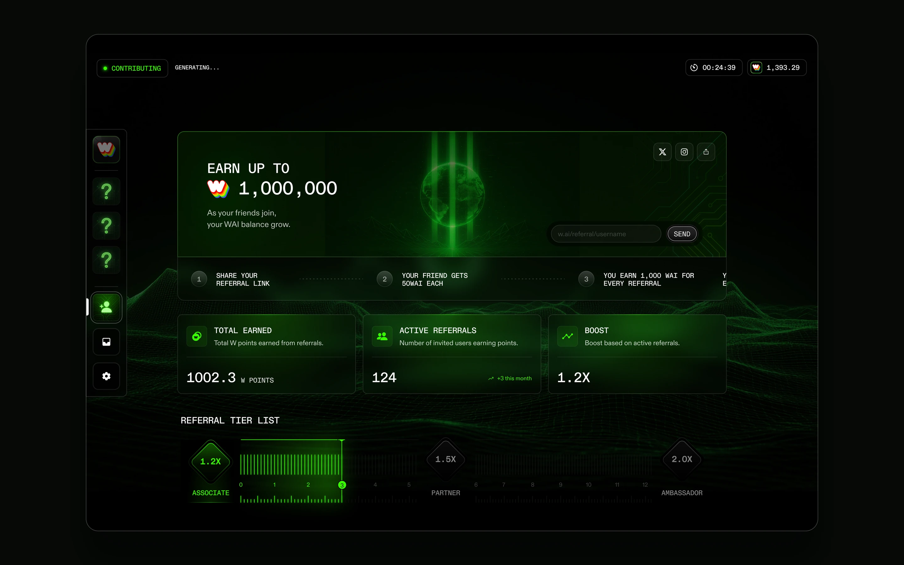 WOMBO W.AI product (16:9)