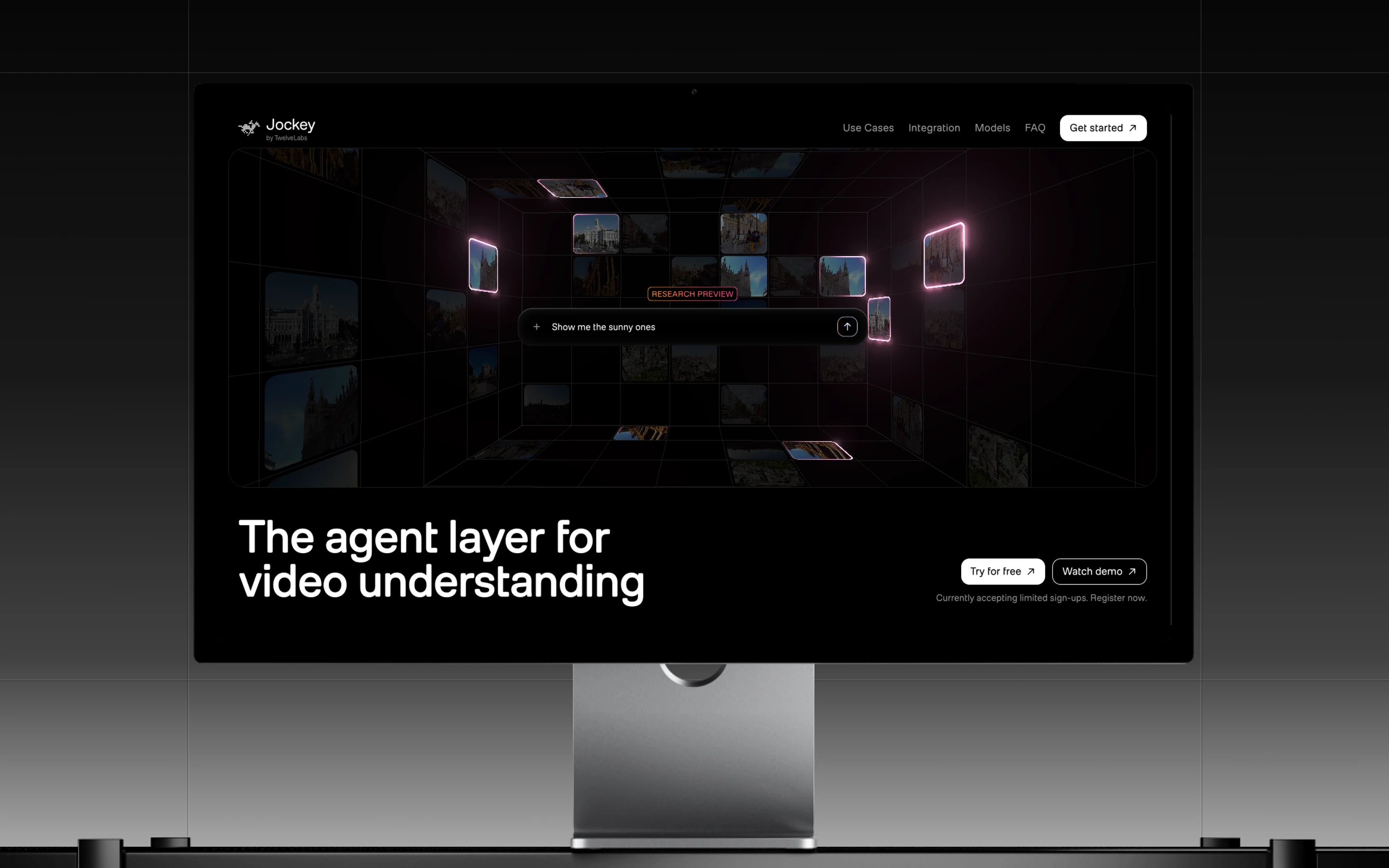 TwelveLabs Jockey website (16:9)
