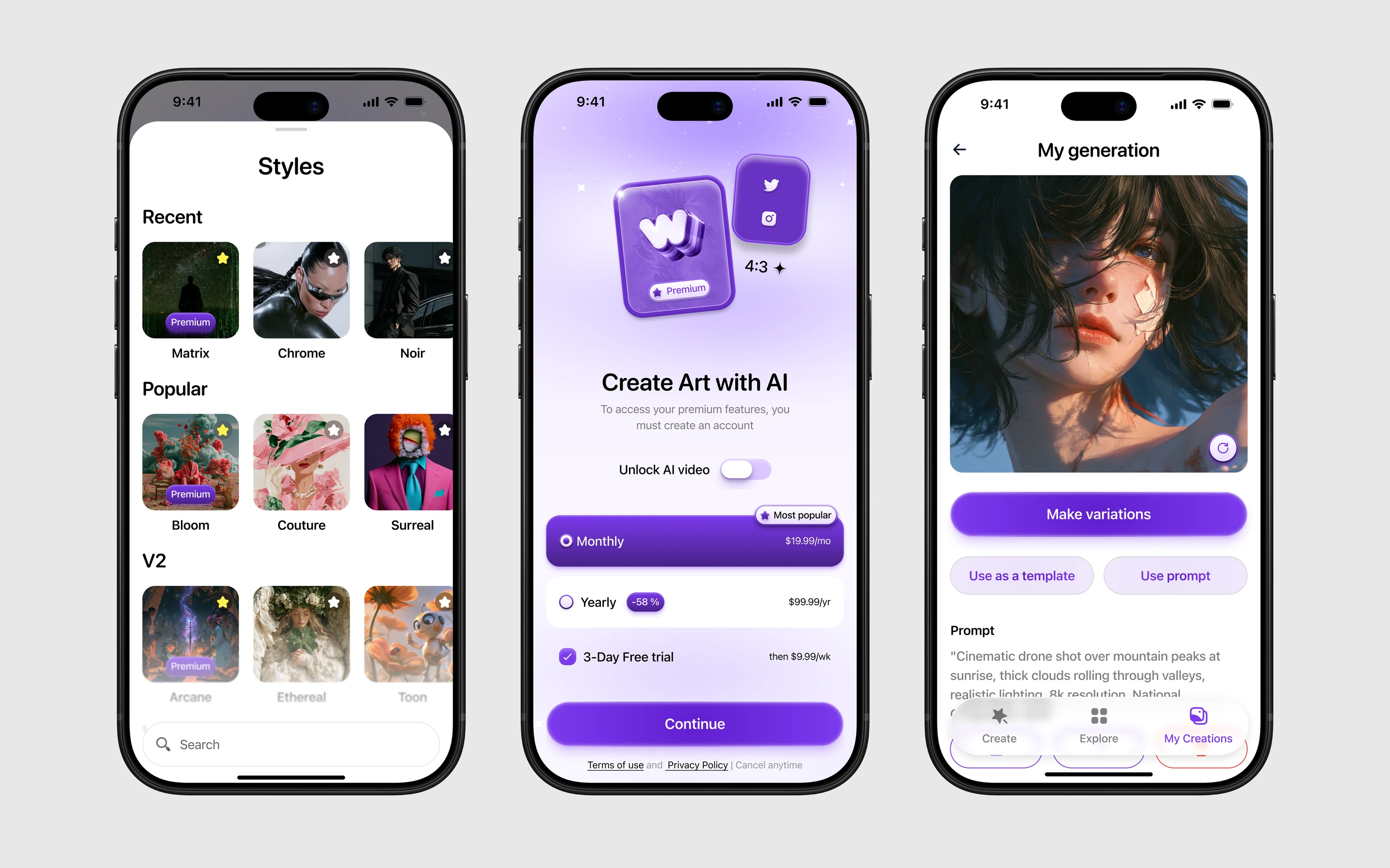WOMBO Dream mobile app, web (16:9)